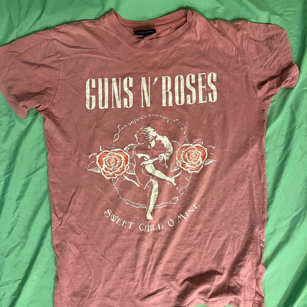 Pink Guns n Roses Tee